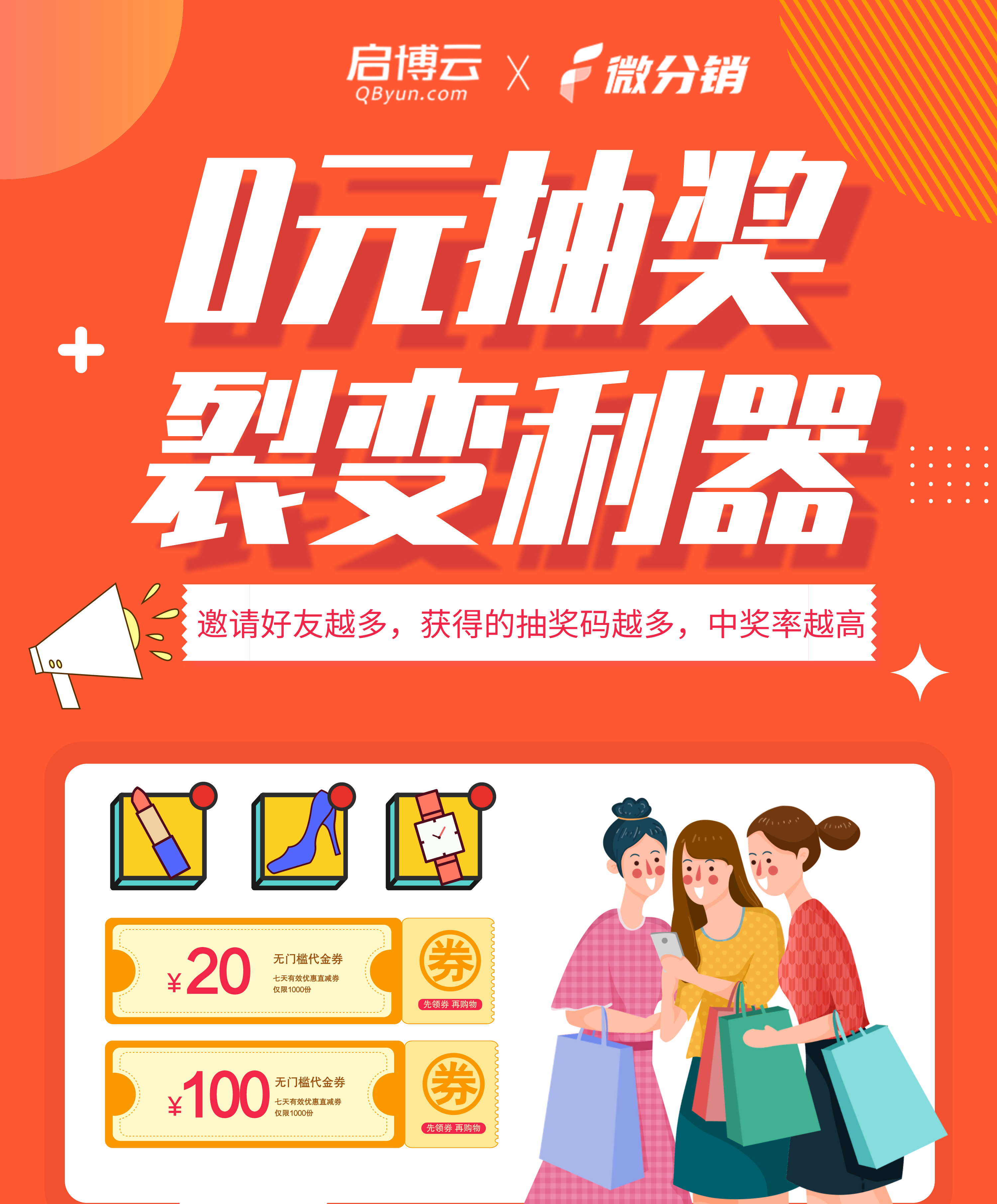 微分销“0元抽奖”功能，微商城拉新获客利器